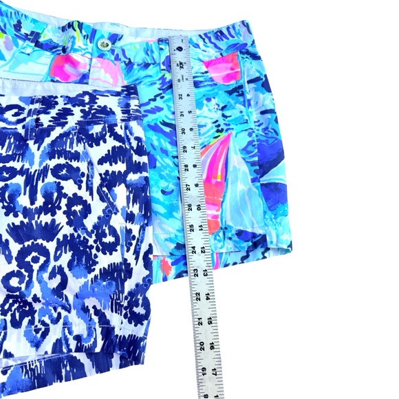 Lilly Pulitzer 2 Pc Lot Tropical Resort Callahan Shorts Set Women Sz 4 - Picture 8 of 10